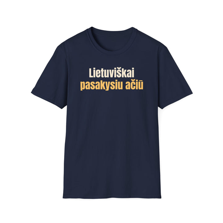 Lietuviškai pasakysiu ačiū