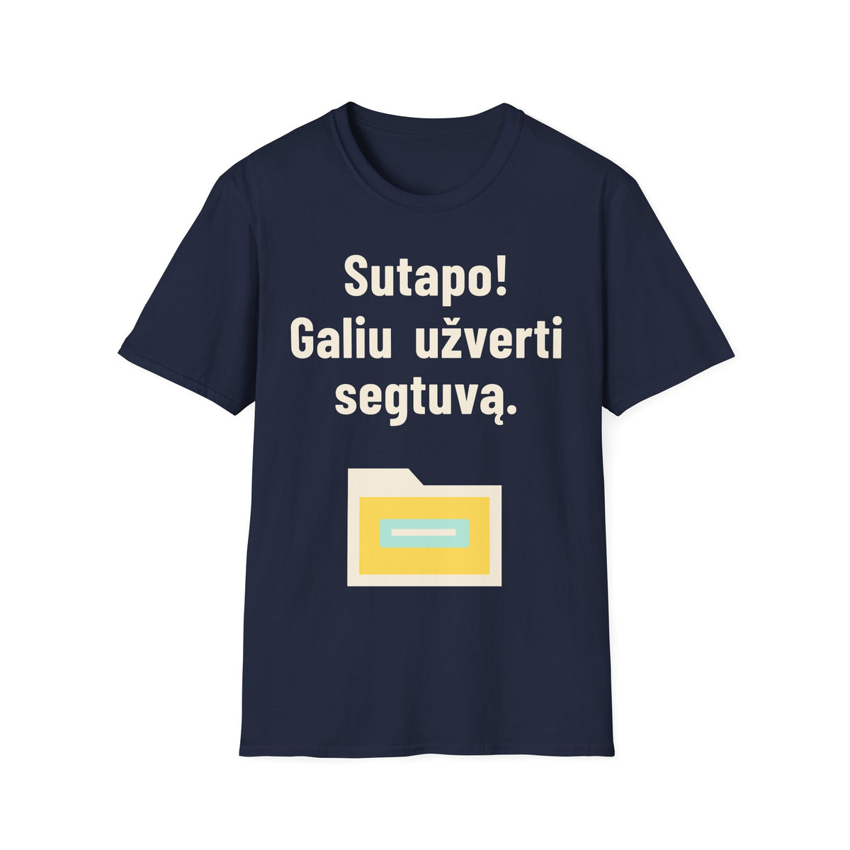 Sutapo! Galiu užverti segtuvą.