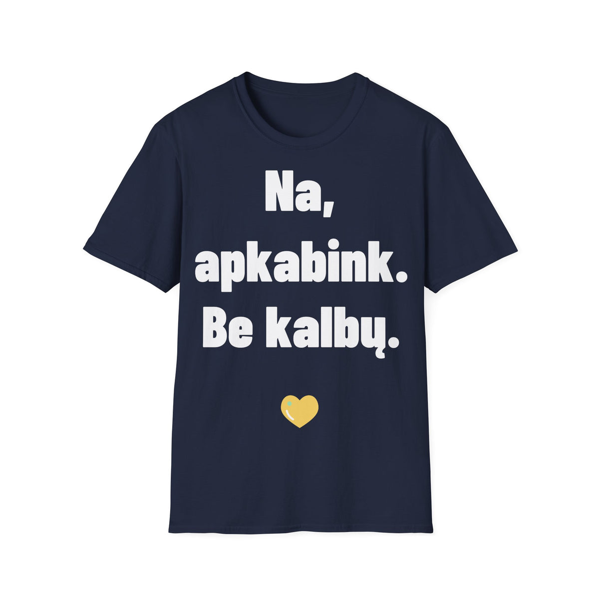 Na, apkabink. Be kalbų.