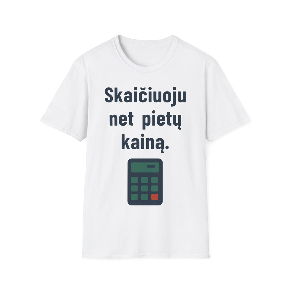 Skaičiuoju net pietų kainą.