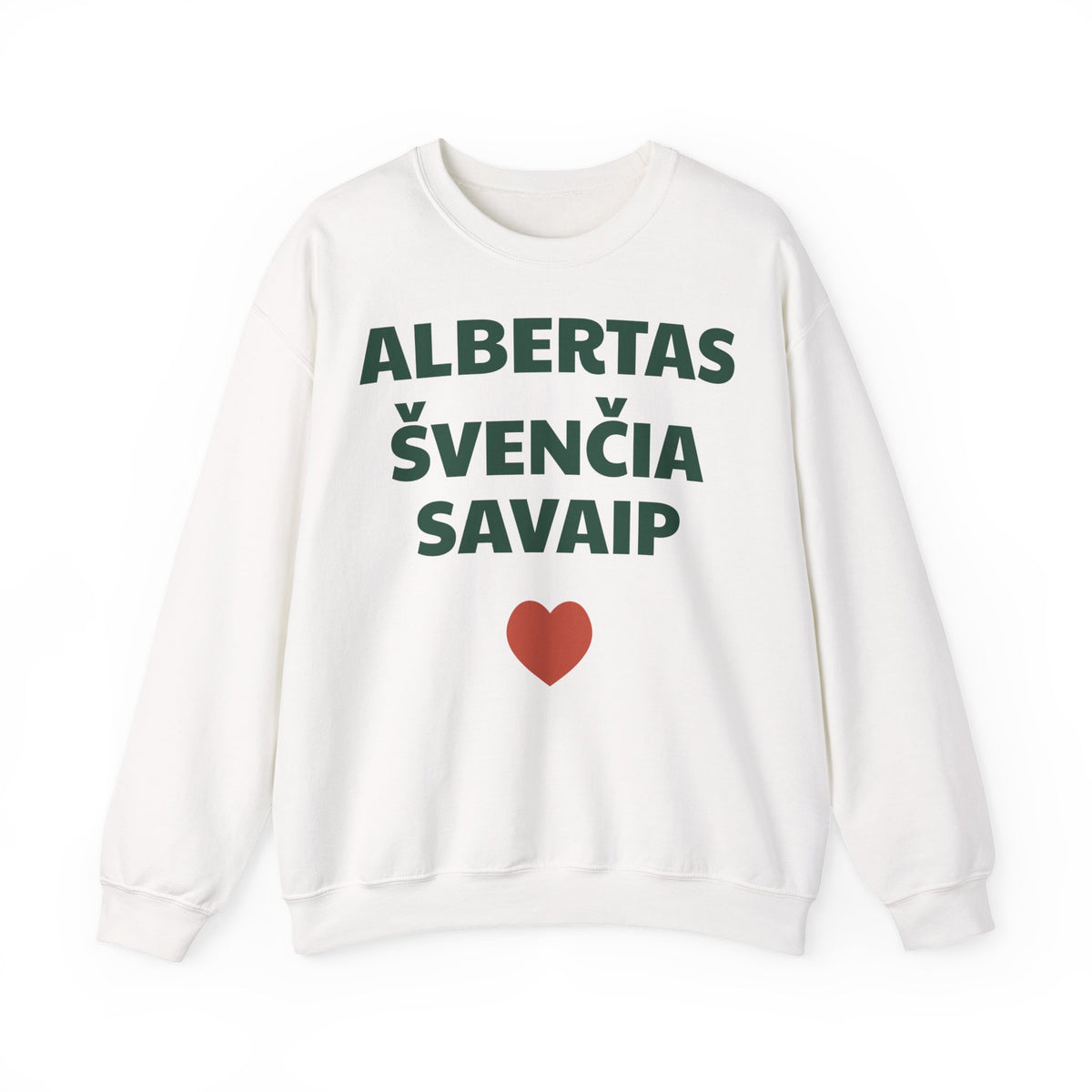 Albertas švenčia savaip — Džemperis, spauda priekyje