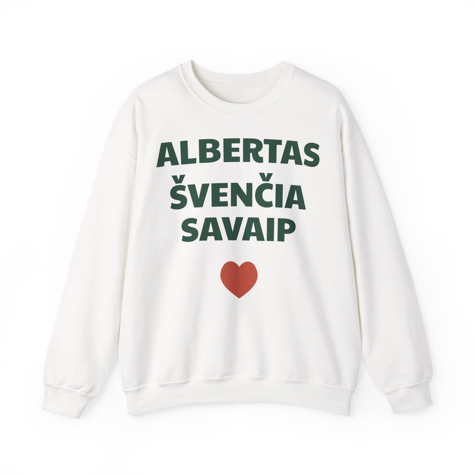 Albertas švenčia savaip — Džemperis, spauda priekyje