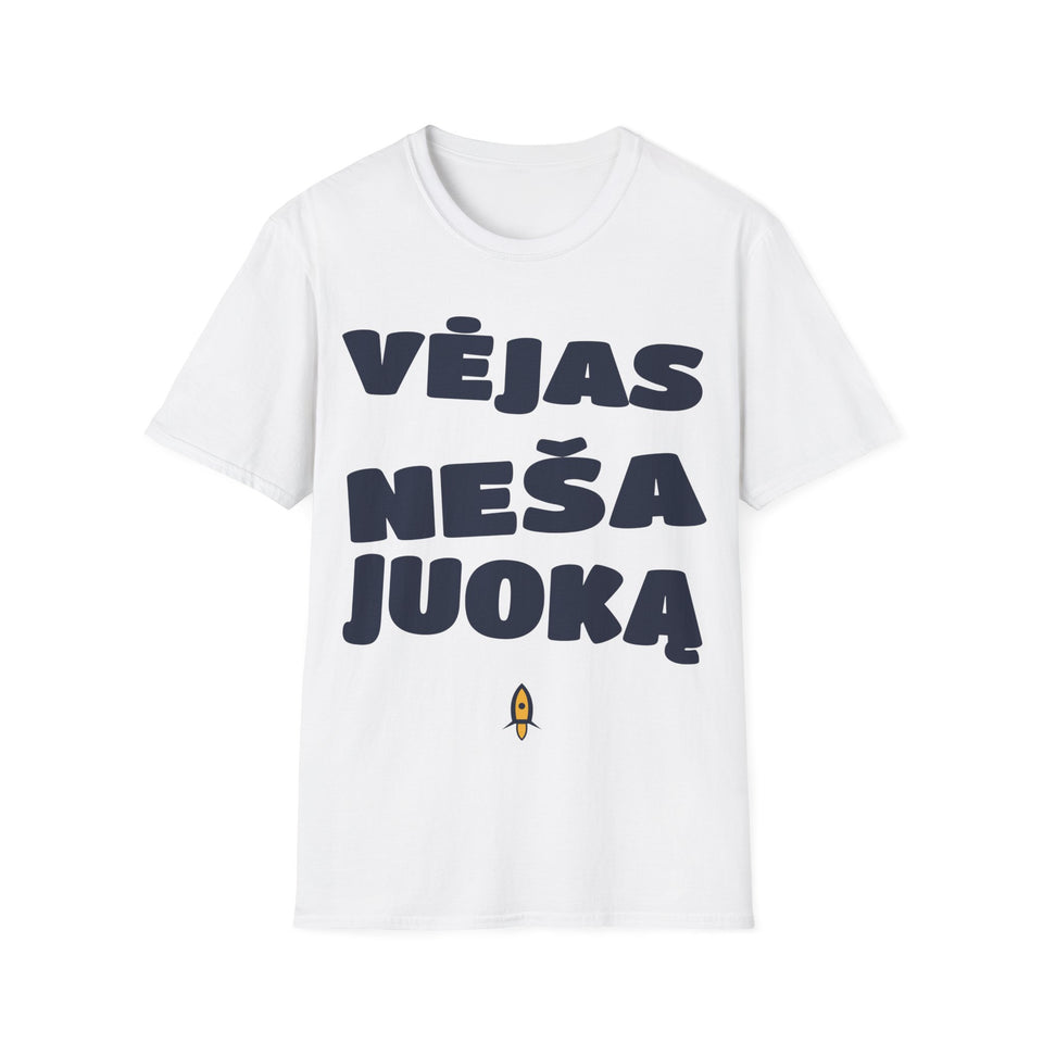 Vėjas neša juoką.