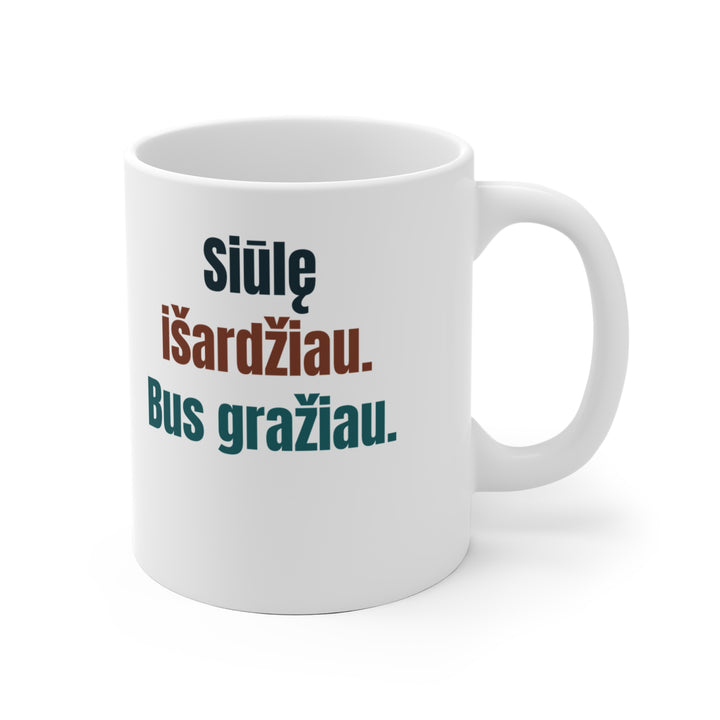 Siūlę išardžiau. Bus gražiau.