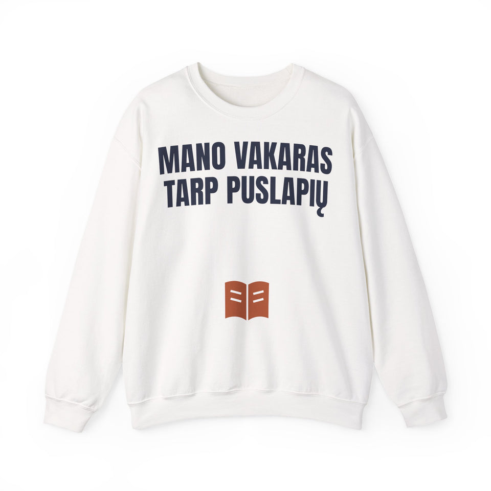 Mano vakaras tarp puslapių — Džemperis, spaudos vaizdas