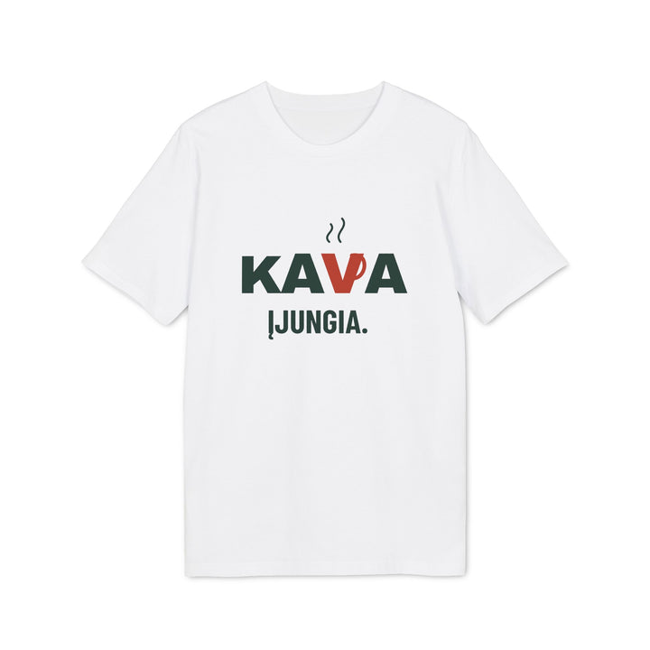 Ekologiškos medvilnės marškinėliai „Kava įjungia“ – Stanley/Stella Creator 2.0 STTU169 gaminio vaizdas 1