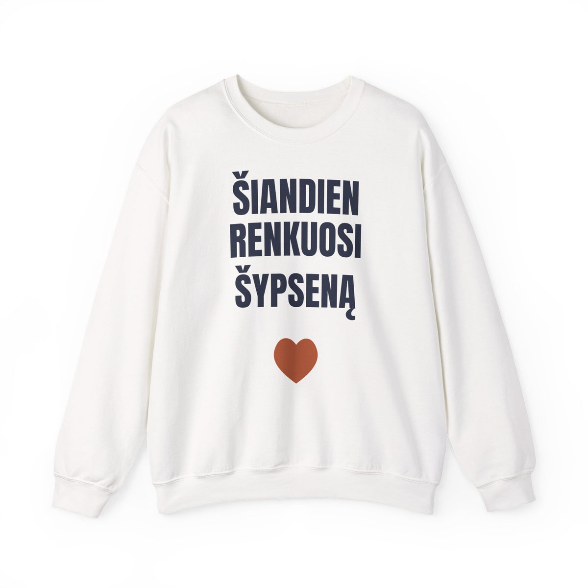 Šypsausi. Kava jau išgerta. – Šiandien renkuosi šypseną — Džemperis, spaudos vaizdas
