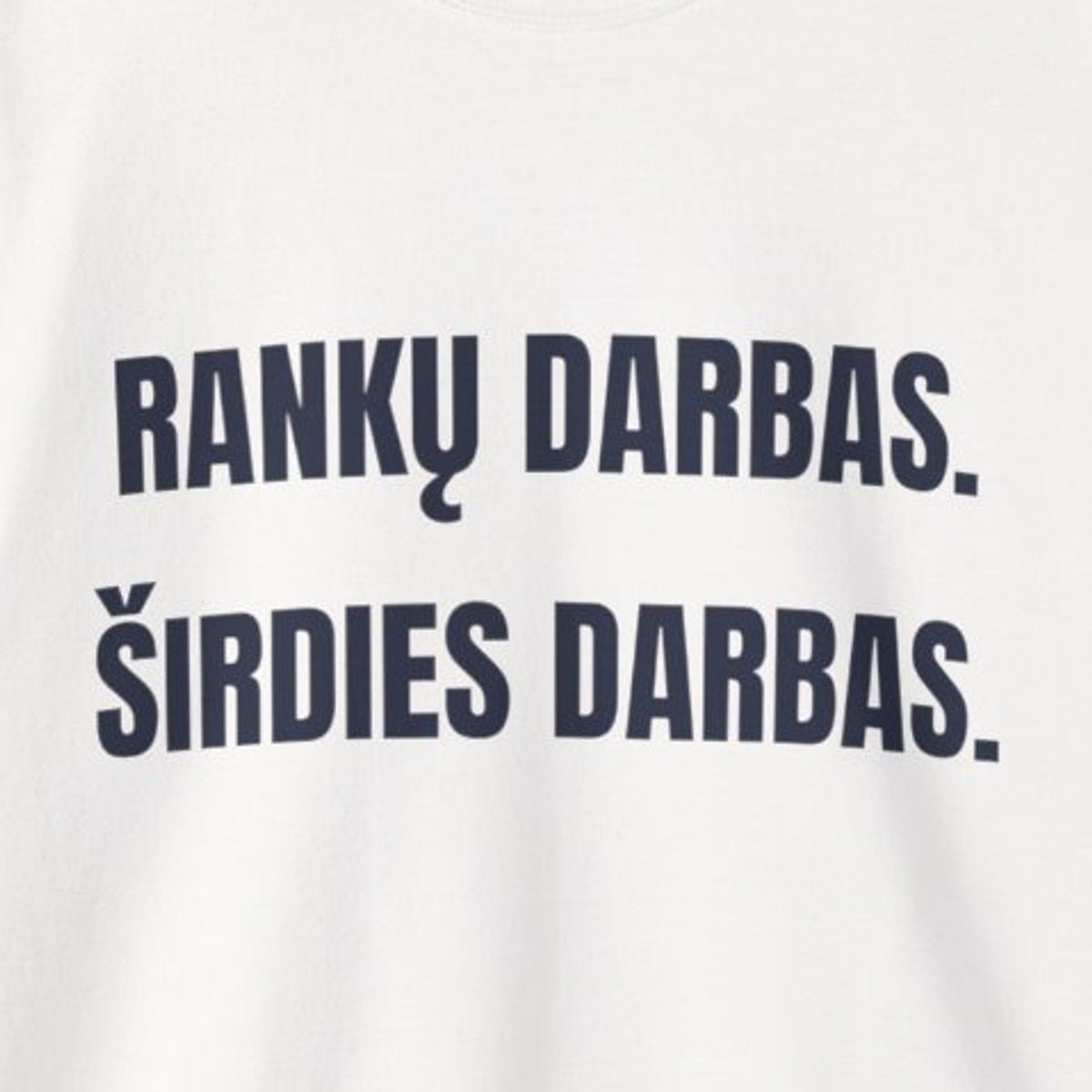 Darau rankomis ir širdimi – Rankų darbas. Širdies darbas. · Džemperis · priekis