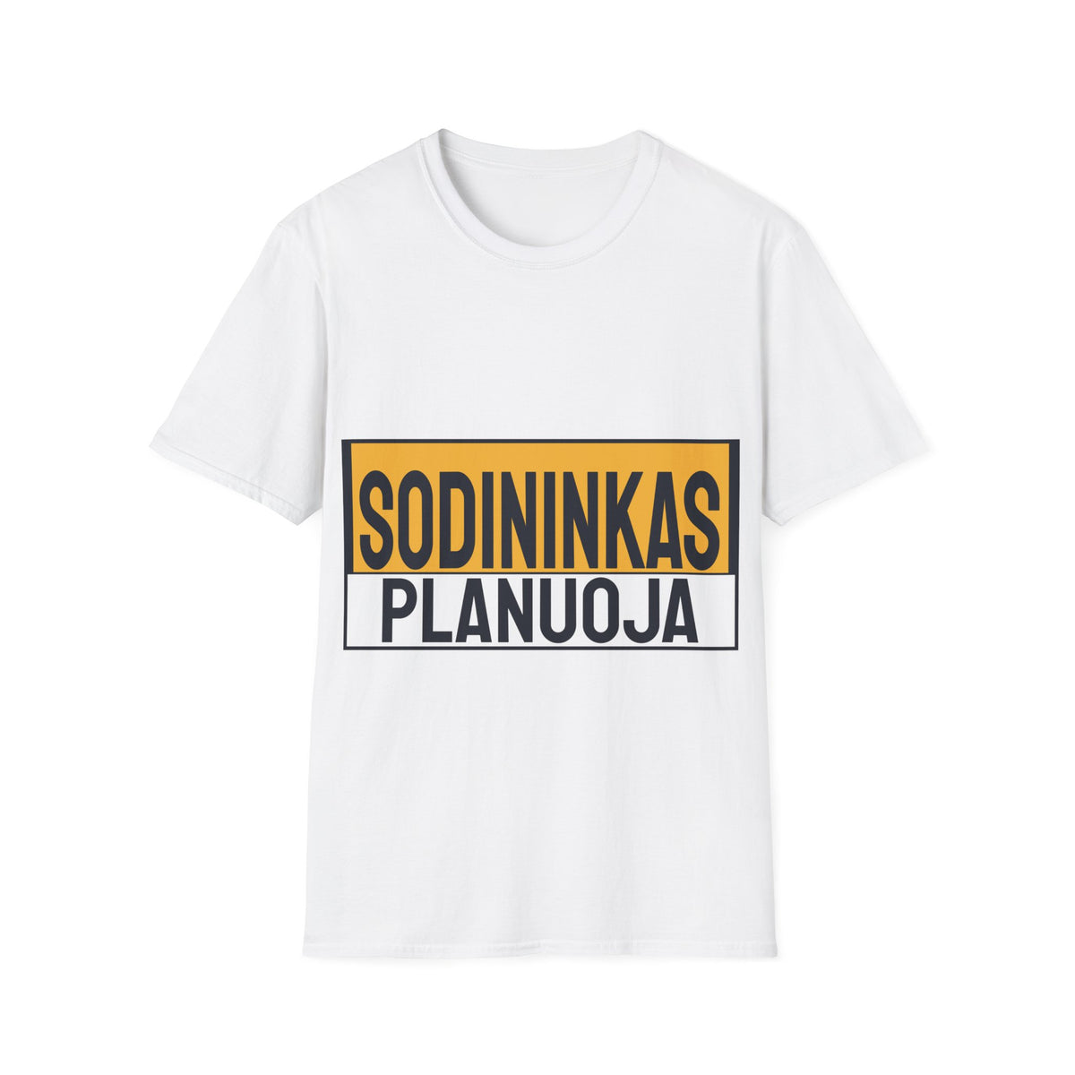Sodininkas planuoja.