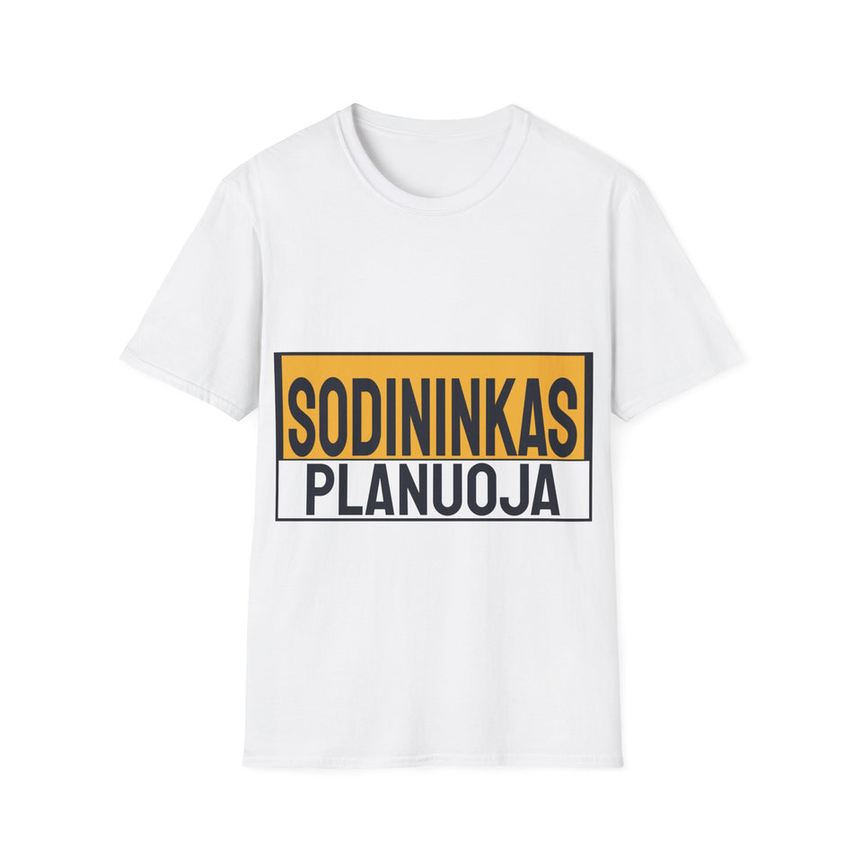 Sodininkas planuoja.