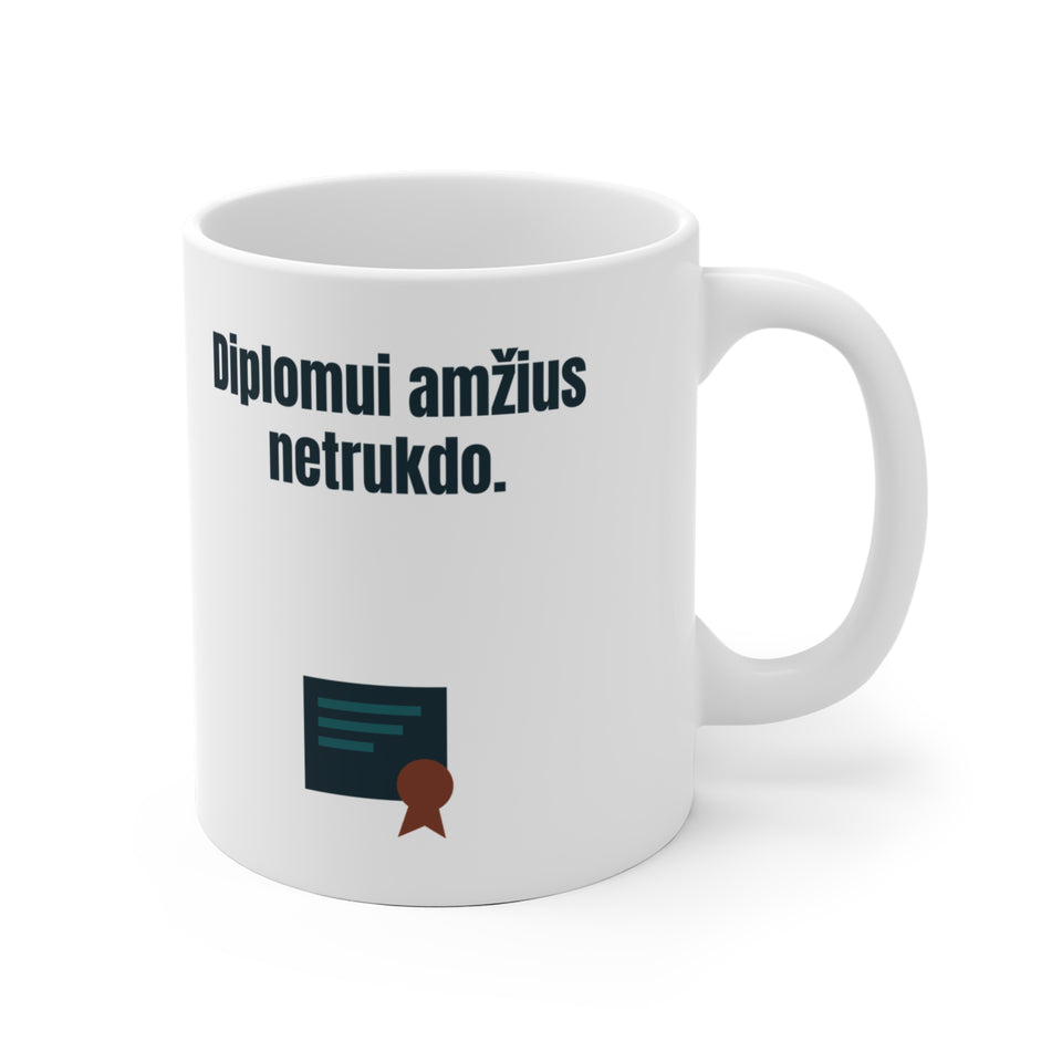 Diplomui amžius netrukdo.