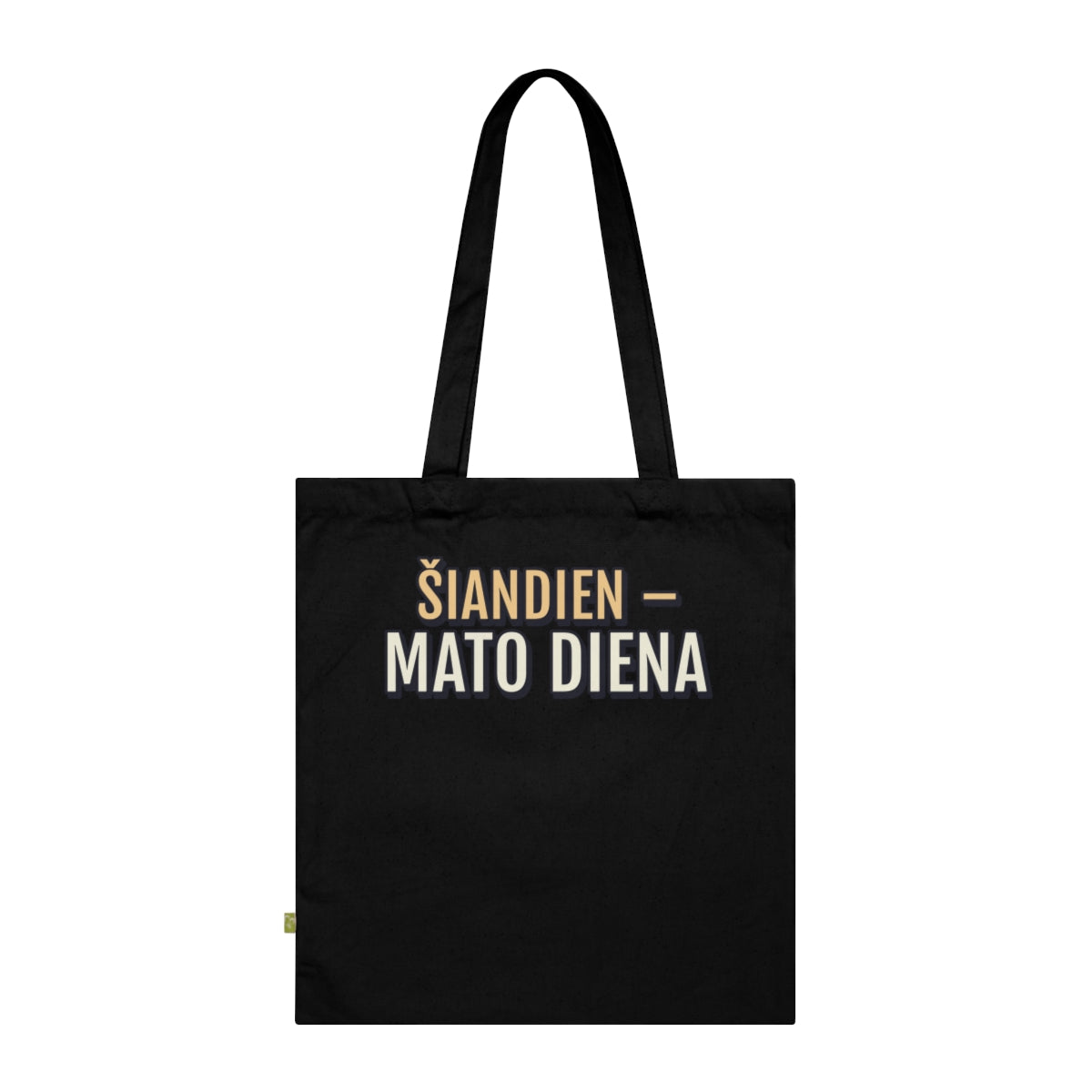 Krepšys „Šiandien – Mato diena“ – juoda