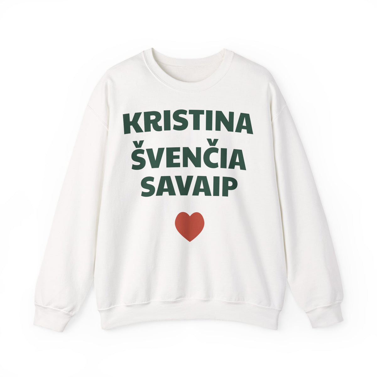 Kristina švenčia savaip — Džemperis, spauda priekyje