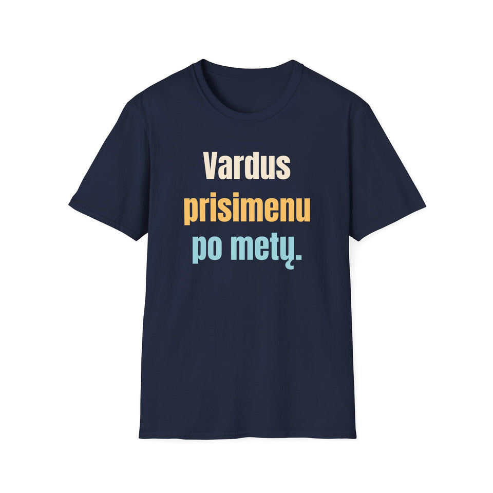 Vardus prisimenu po metų.