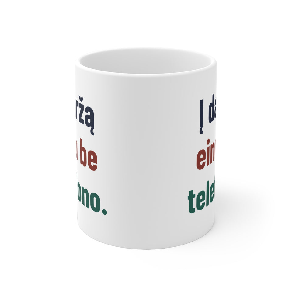 Į daržą einu be telefono.
