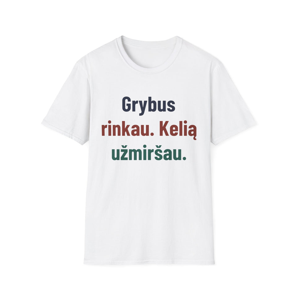 Grybus rinkau. Kelią užmiršau.