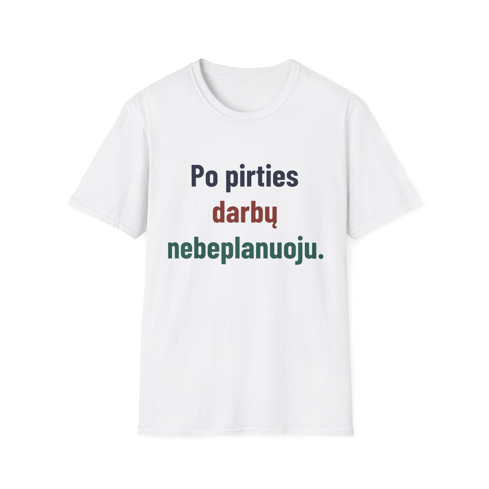 Po pirties darbų nebeplanuoju.