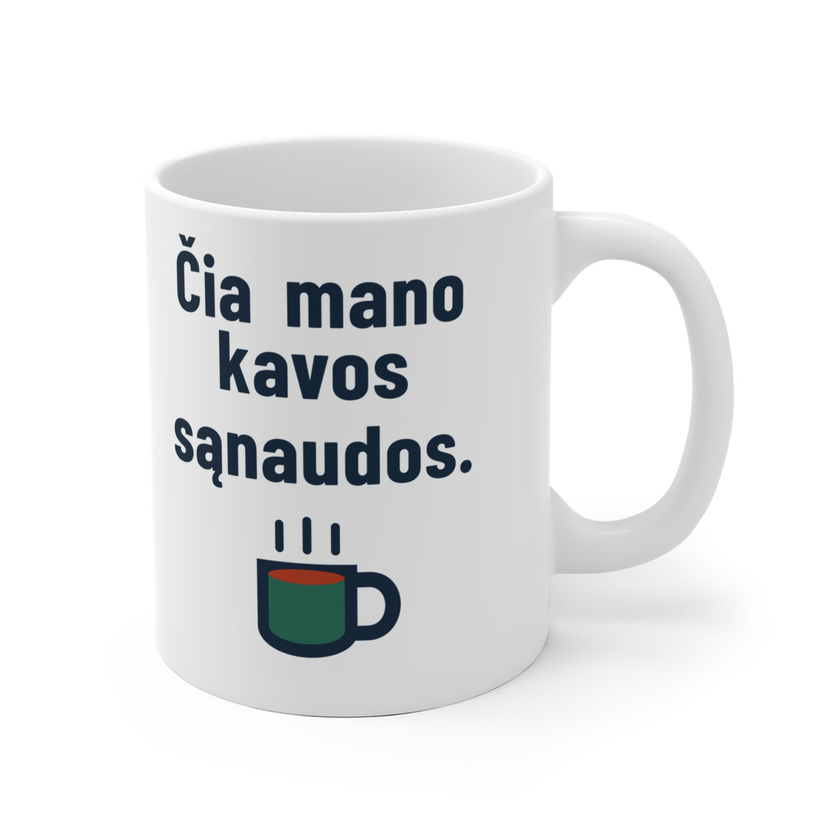 Čia mano kavos sąnaudos.