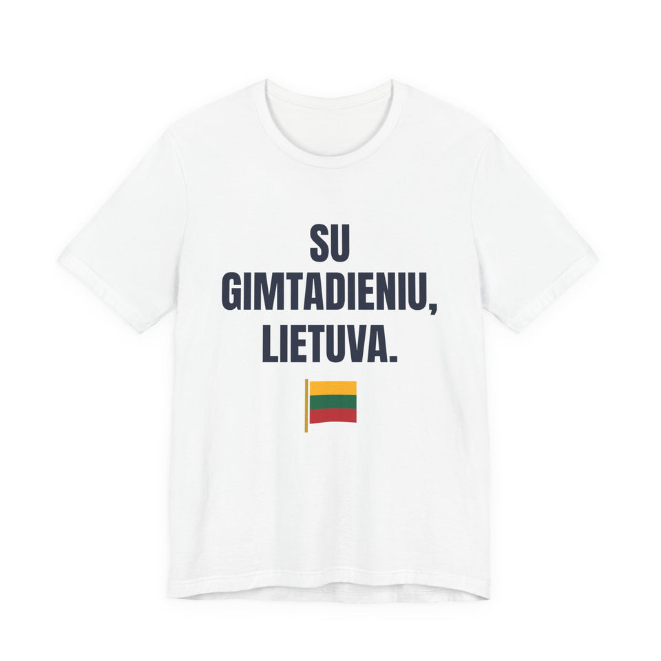 Su gimtadieniu, Lietuva. — Marškinėliai, spaudos pusė