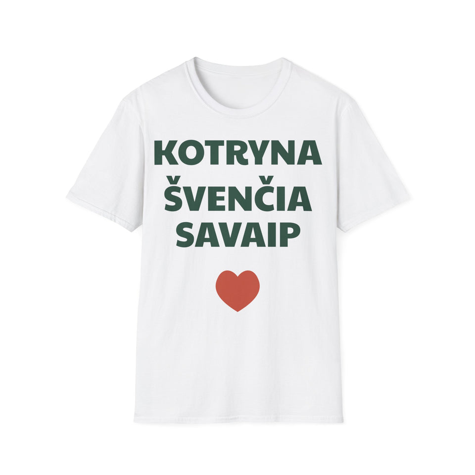 Kotryna švenčia savaip — Marškinėliai, spauda priekyje