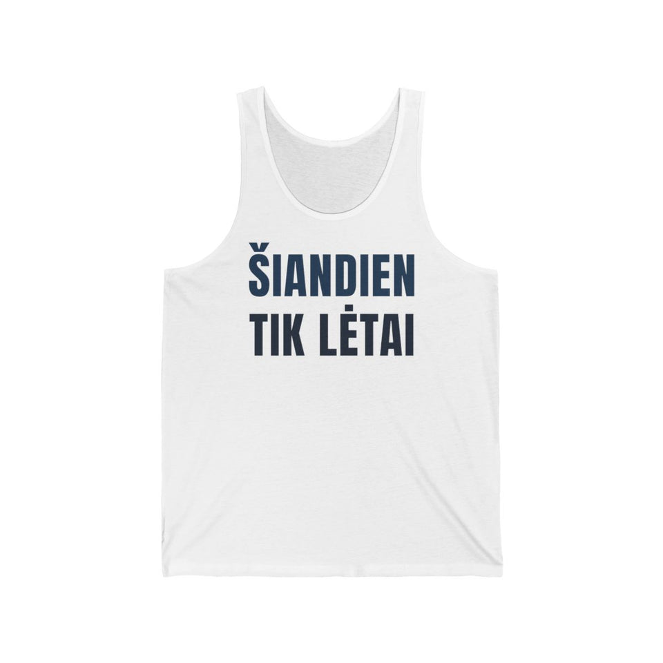 Berankoviai marškinėliai „Šiandien tik lėtai“ – balta