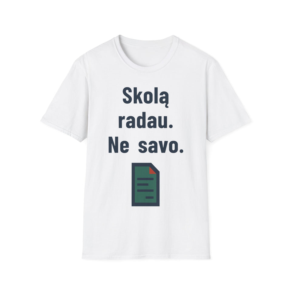 Skolą radau. Ne savo.