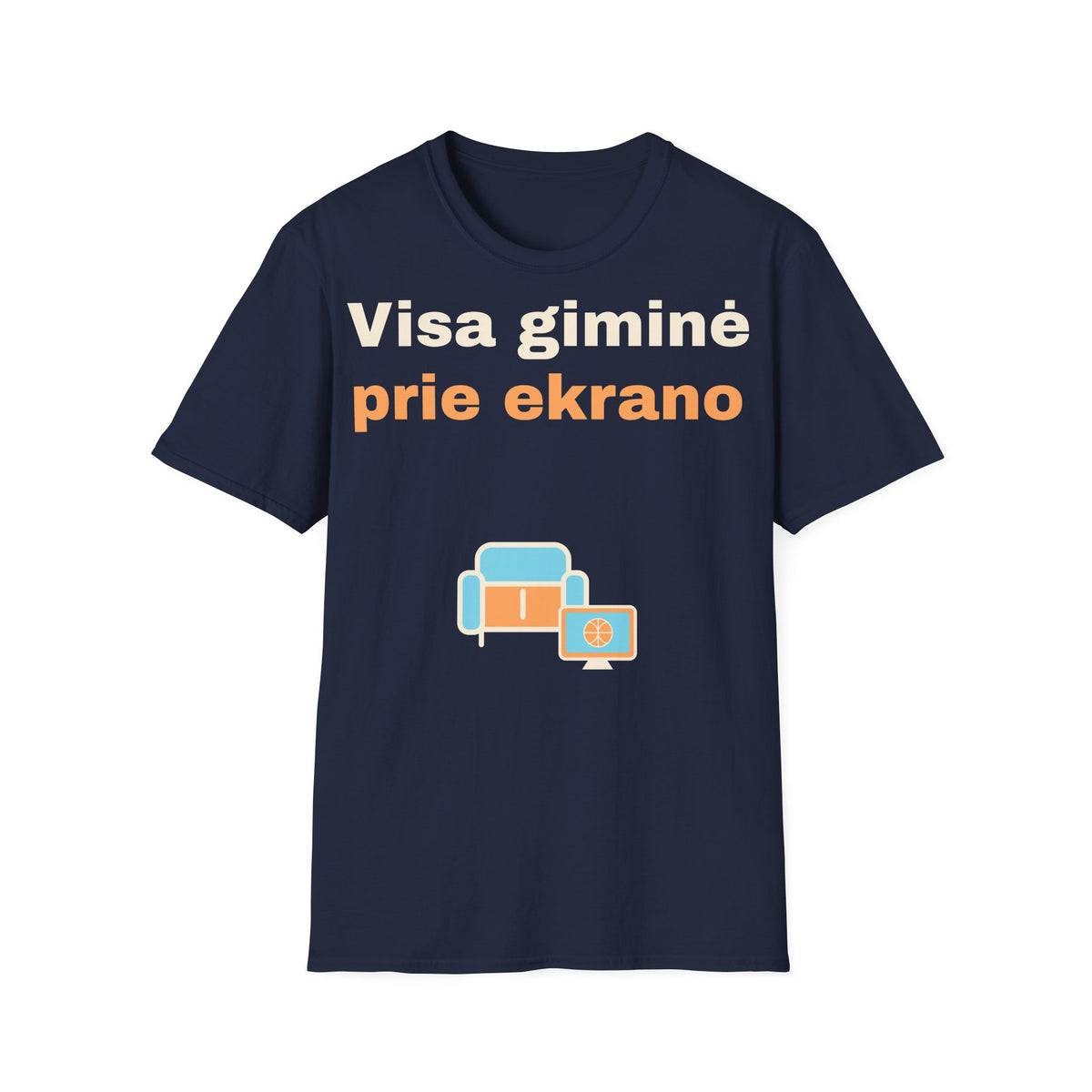 Visa giminė prie ekrano