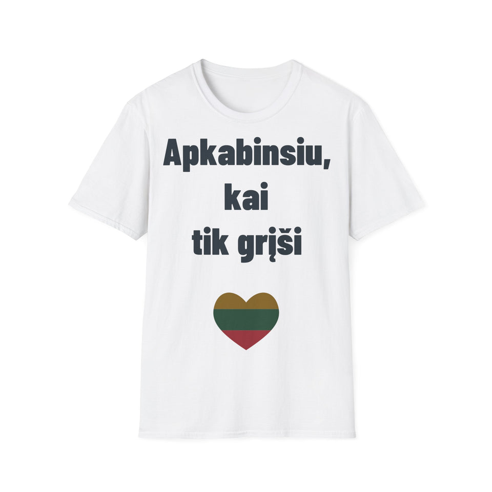 Apkabinsiu, kai tik grįši