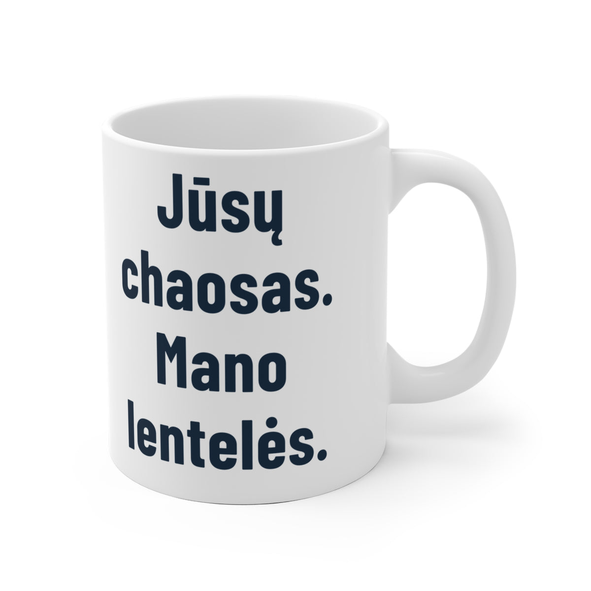 Jūsų chaosas. Mano lentelės.