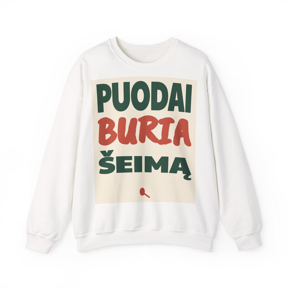 Puodai buria šeimą.