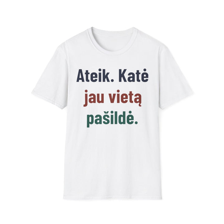 Ateik. Katė jau vietą pašildė.
