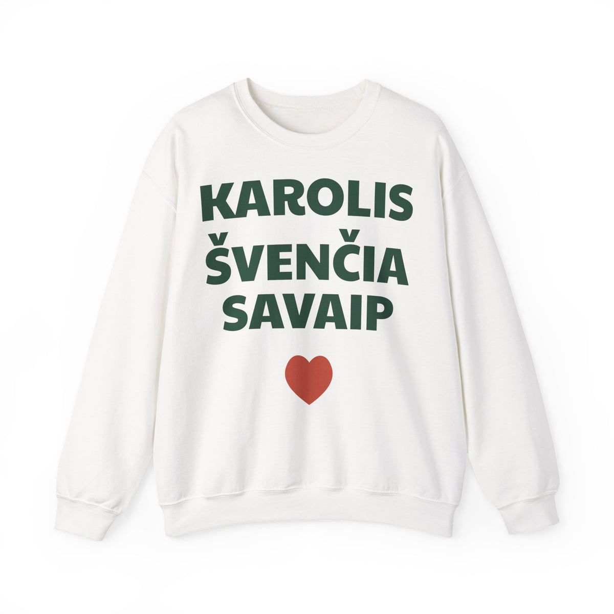 Karolis švenčia savaip — Džemperis, spauda priekyje
