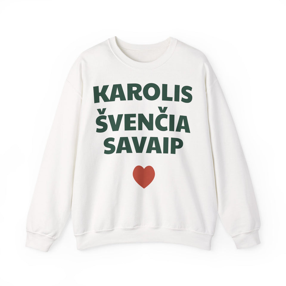 Karolis švenčia savaip — Džemperis, spauda priekyje