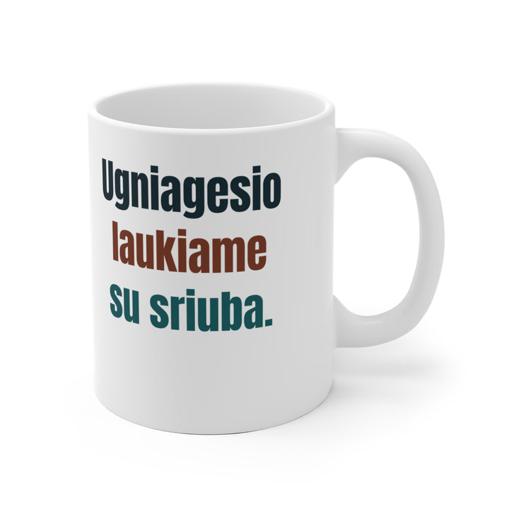 Ugniagesio laukiame su sriuba.