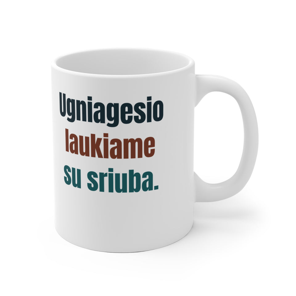 Ugniagesio laukiame su sriuba.