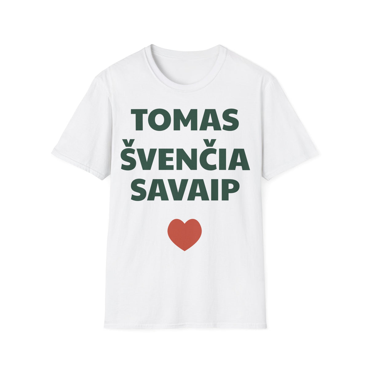 Tomas švenčia savaip — Marškinėliai, spauda priekyje