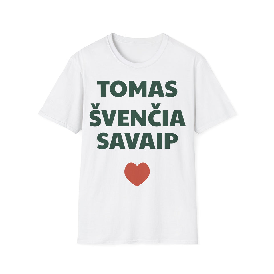 Tomas švenčia savaip — Marškinėliai, spauda priekyje