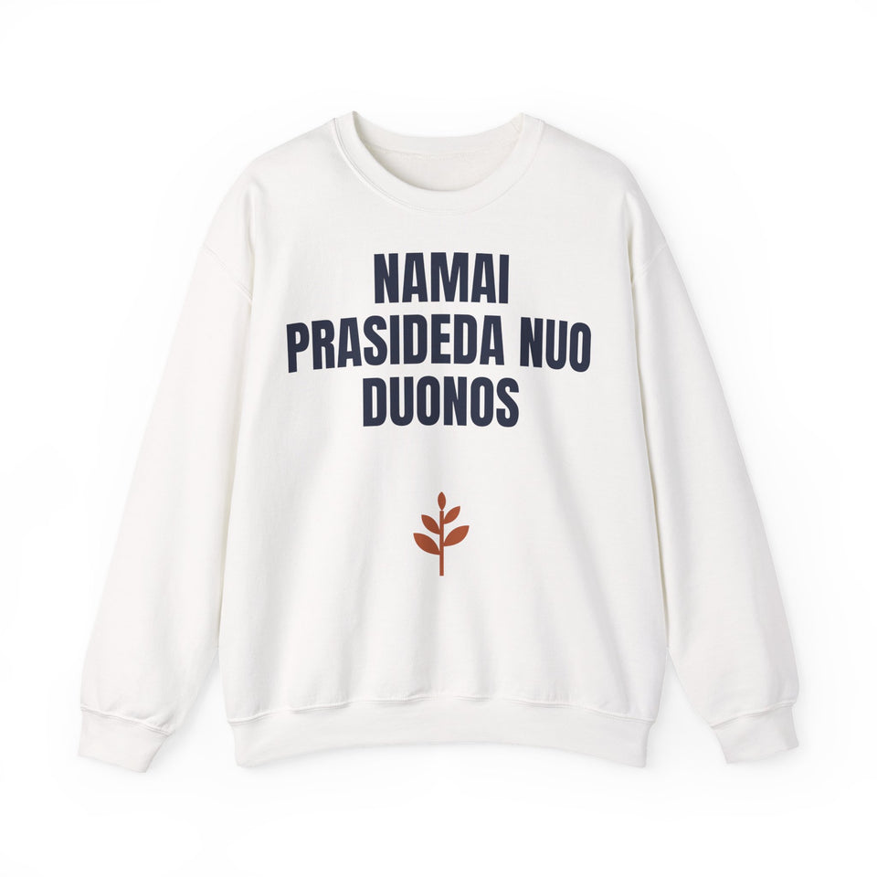 Namai prasideda nuo duonos — Džemperis, spaudos vaizdas