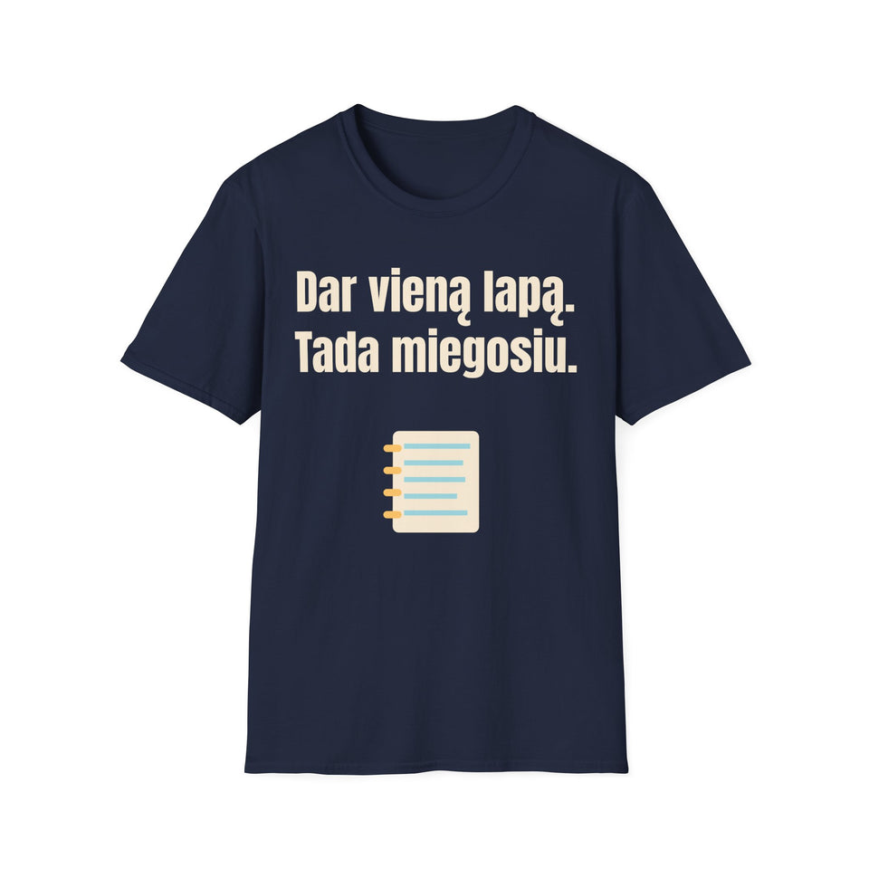 Dar vieną lapą. Tada miegosiu.