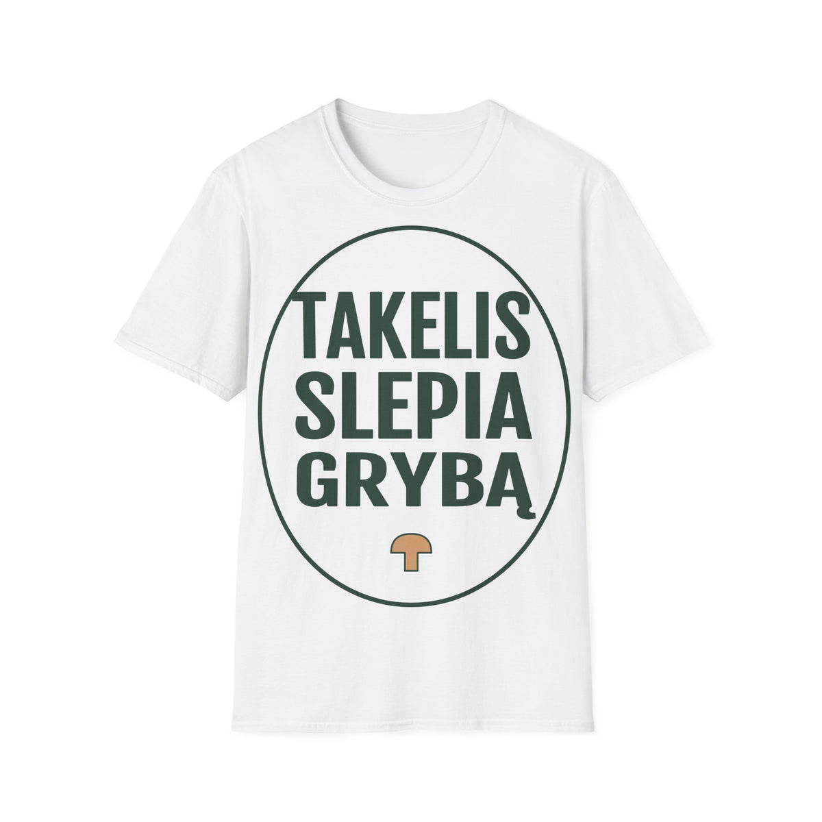 Takelis slepia grybą.