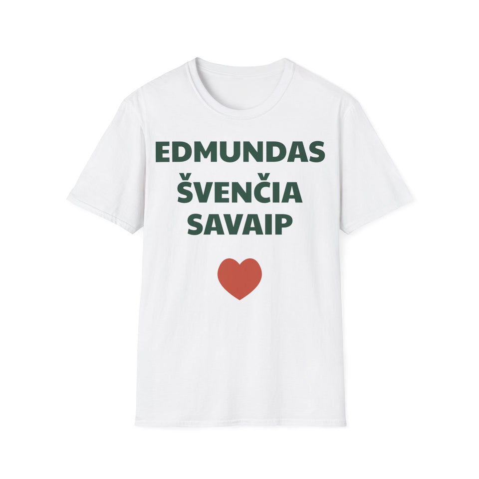 Edmundas švenčia savaip — Marškinėliai, spauda priekyje