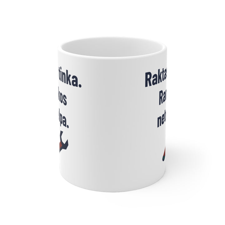 Raktas tinka. Rankos netelpa.