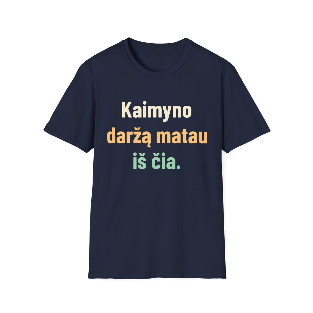 Kaimyno daržą matau iš čia.