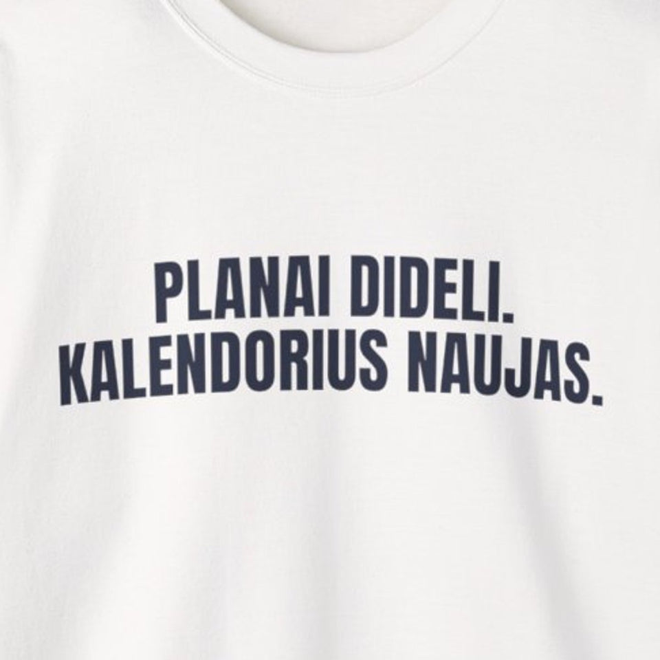 Planai dideli. Kalendorius naujas. · Džemperis · priekis
