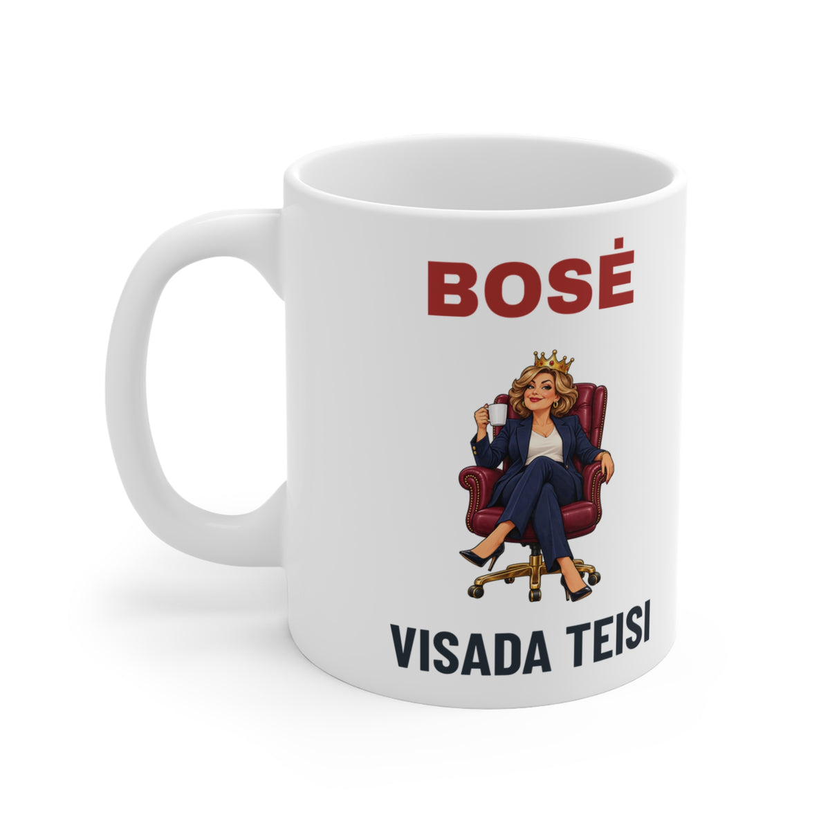 Puodelis „Bosė visada teisi“ – gaminio vaizdas 3