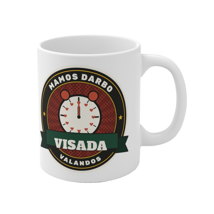 Puodelis „Mamos darbo valandos: visada“ – vaizdas 1