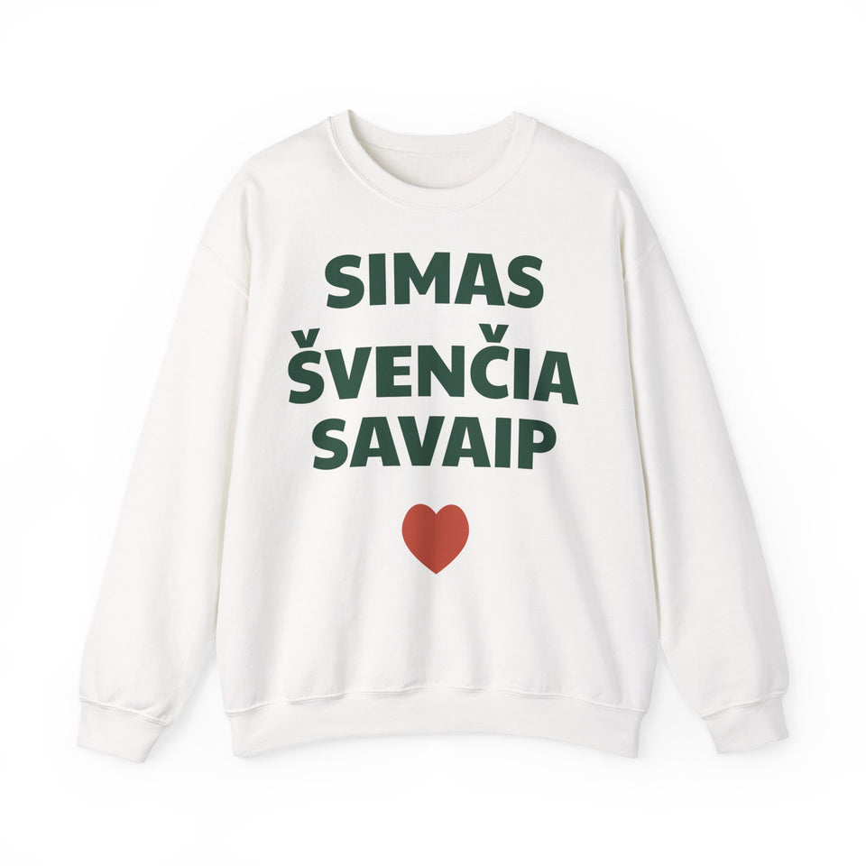 Simas švenčia savaip — Džemperis, spauda priekyje
