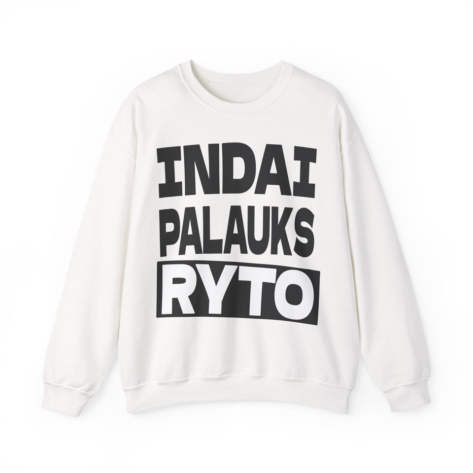 Indai palauks ryto.