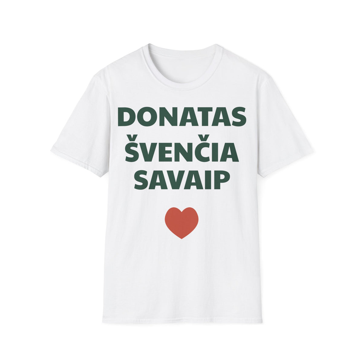 Donatas švenčia savaip — Marškinėliai, spauda priekyje