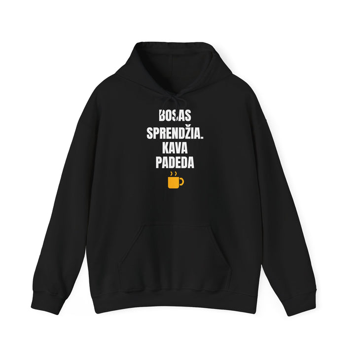 Bosas sprendžia. Kava padeda